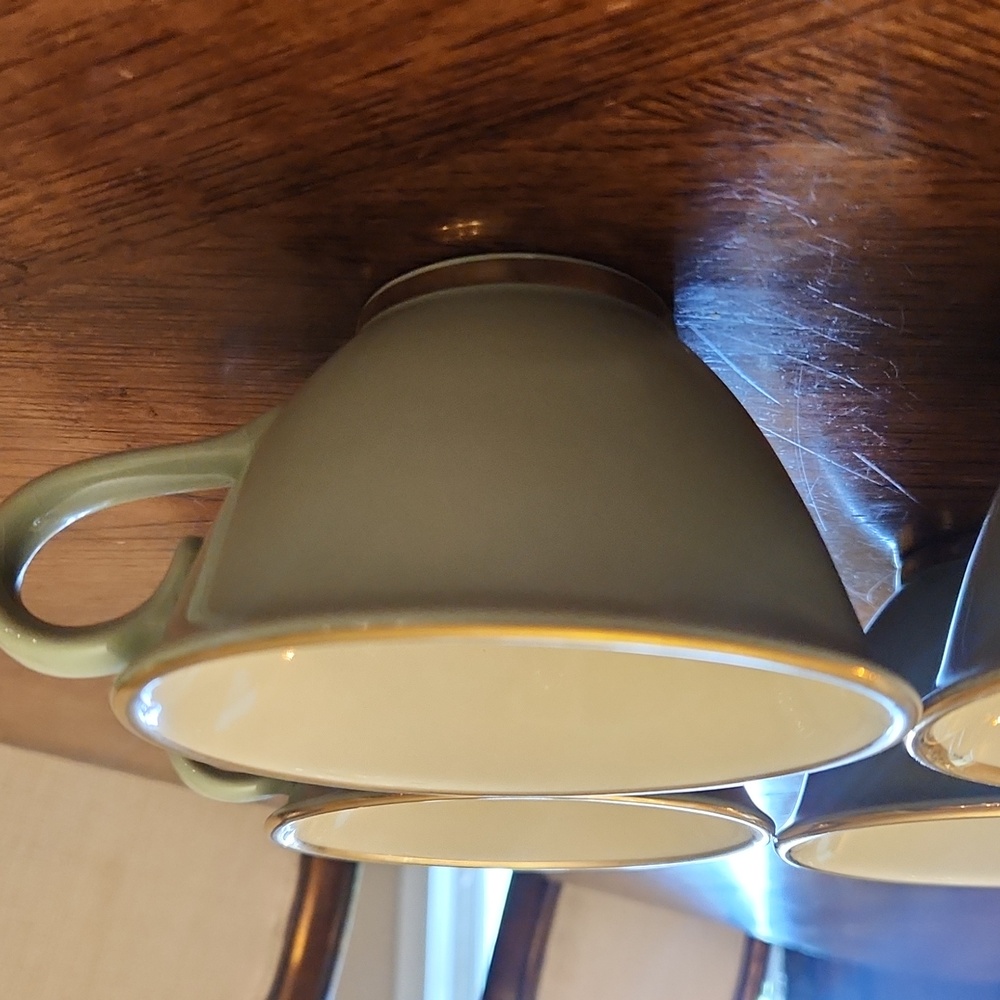 4 TAYLOR SMITH TAYLOR COFFEE CUPS HERITAGE GREEN